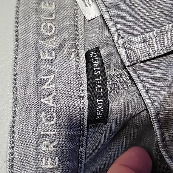American Eagle next level stretch size 4 gray high rise jeggings - Picture 6 of 8